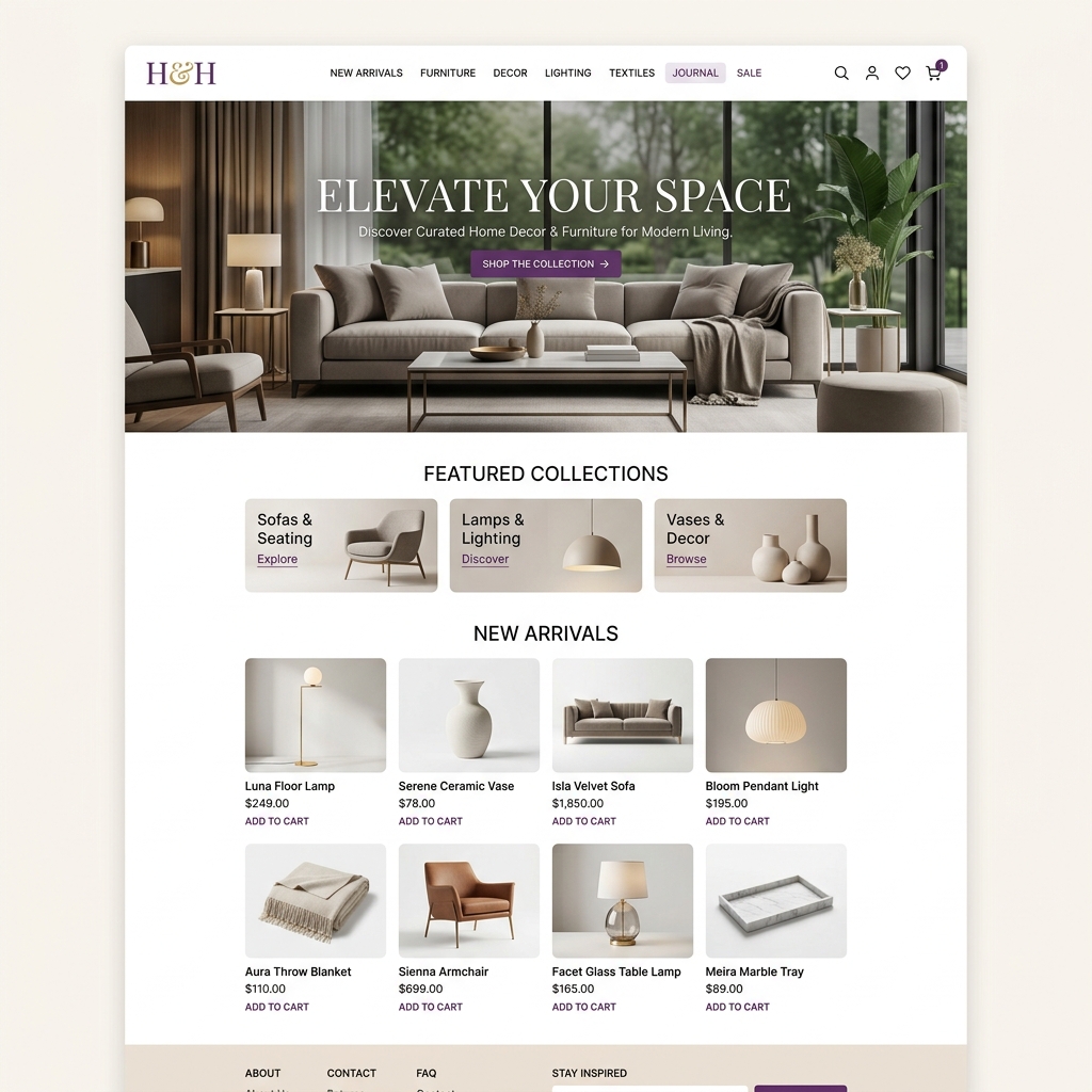Home decor store demo